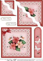 Pretty Viola Quick Card Wavy Corner Side Stacker Topper