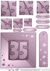 35th Metallic Age Quick Card with Twisted Pyramage