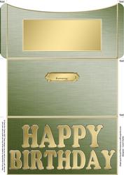 Elegant Birthday Money or Gift Wallet and Card