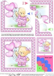 Rosie's Balloons Shell Edged Corner Side Stacker