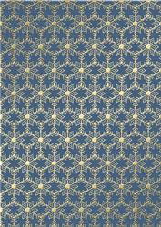 Gold Metallic Snowflakes Backing Paper