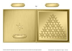 Xmas Snowflake Tree Cut and Fold Card