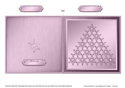 Xmas Snowflake Tree Cut and Fold Card