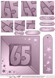 65th Metallic Age Quick Card with Twisted Pyramage