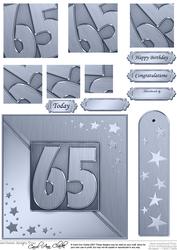 65th Metallic Age Quick Card with Twisted Pyramage