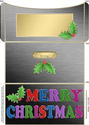 Elegant Christmas Holly Money or Gift Wallet and Card