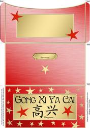 Elegant Chinese New Year Money or Gift Wallet and Card