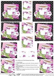 Time for Tea Twisted Pyramage Sheet
