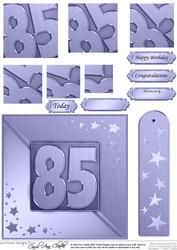 85th Metallic Age Quick Card with Twisted Pyramage