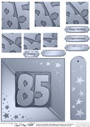 85th Metallic Age Quick Card with Twisted Pyramage