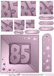 85th Metallic Age Quick Card with Twisted Pyramage
