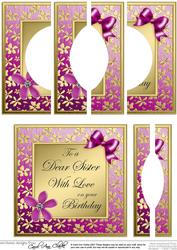Floral Elegance Sister Birthday Circle Pyramage