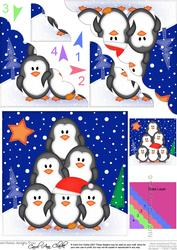 Penguin Tree Felties Scallop Corner Side Stacker Topper