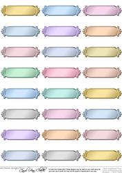 Metallic Blank Greetings Text Plates