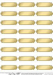 Metallic Blank Greetings Text Plates