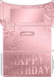 Elegant Birthday Flourish Money or Gift Wallet and Card