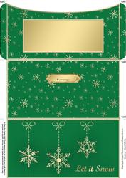 Elegant Let It Snow Money or Gift Wallet and Card