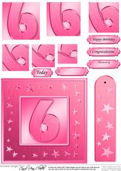 6th Bright Metallic Age Quick Card with Twisted Pyramage