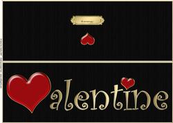 Large Dl Valentine Quick Cut and Fold Card