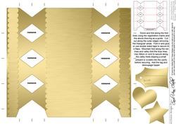 Metallic Cracker Shaped Treat or Favour Box