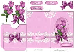 Roses and Lace Lottery Wallet Card