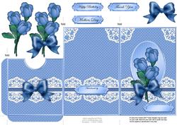 Roses and Lace Lottery Wallet Card