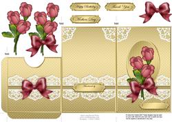 Roses and Lace Lottery Wallet Card
