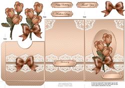 Daisies and Lace Lottery Wallet Card