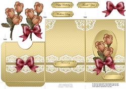 Daisies and Lace Lottery Wallet Card