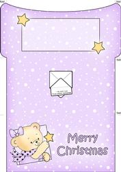 Rosie's Christmas Star Money or Gift Wallet and Card