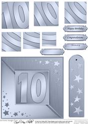 10th Metallic Age Quick Card with Twisted Pyramage
