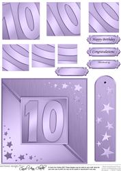 10th Metallic Age Quick Card with Twisted Pyramage
