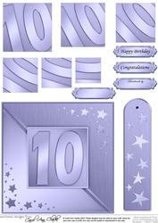 10th Metallic Age Quick Card with Twisted Pyramage