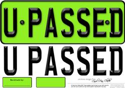 Large Dl You Passed Novelty Number Plate N 3D Decoupage