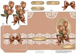 Roses and Lace Lottery Wallet Card