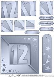 12th Metallic Age Quick Card with Twisted Pyramage