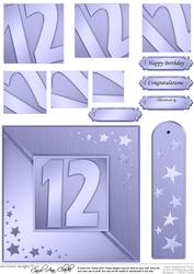 12th Metallic Age Quick Card with Twisted Pyramage