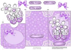 Fluttery Butterfly Lottery Wallet Card