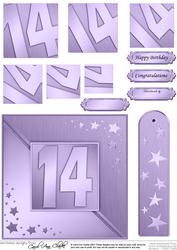 14th Metallic Age Quick Card with Twisted Pyramage