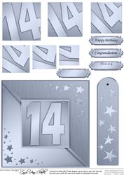 14th Metallic Age Quick Card with Twisted Pyramage