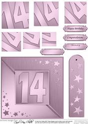 14th Metallic Age Quick Card with Twisted Pyramage