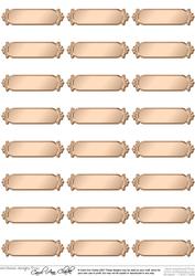 Metallic Blank Greetings Text Plates