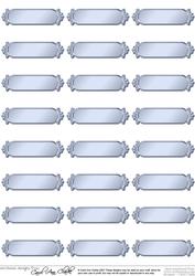 Metallic Blank Greetings Text Plates
