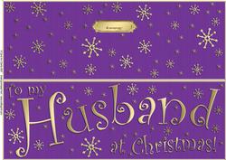 Large Dl to My Husband Christmas Quick Cut and Fold Card