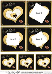 Elegant Hearts - Twisted Tunnel Topper