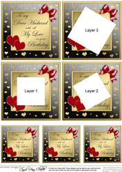Elegant Romantic Birthday Husband Twisted Tunnel Topper