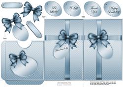 Elegant Gift Parcel Lottery Wallet Card