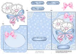 Fluttery Butterfly Lottery Wallet Card