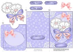 Fluttery Butterfly Lottery Wallet Card