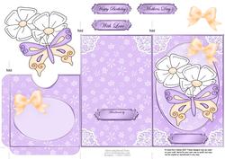 Fluttery Butterfly Lottery Wallet Card